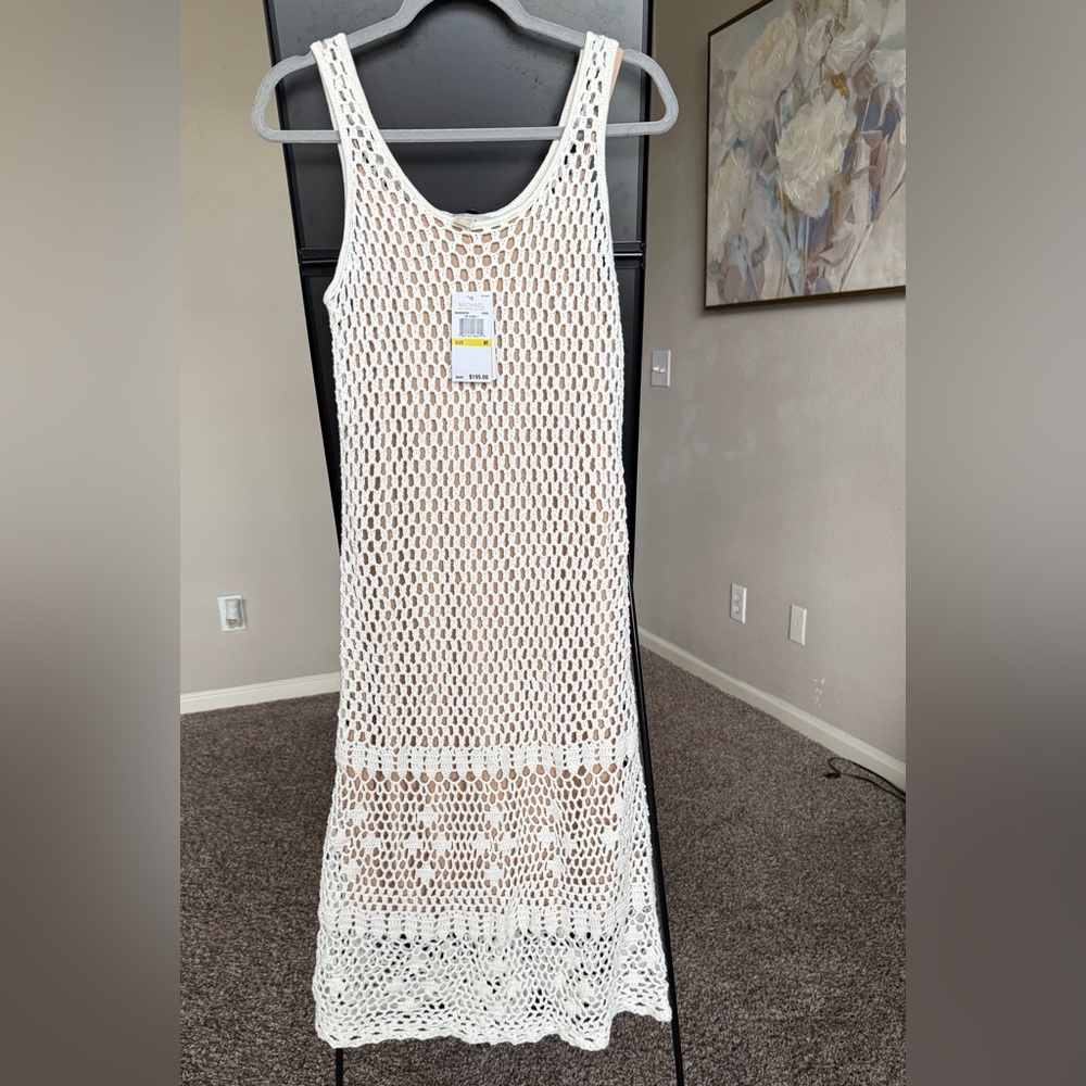 Michael Kors White Crochet Maxi Dress